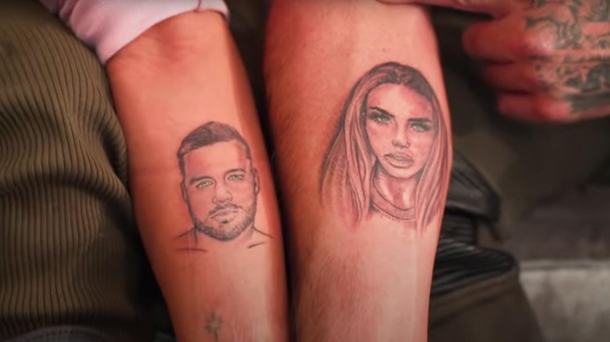 Katie Price und Carl Woods' Partnertattoos