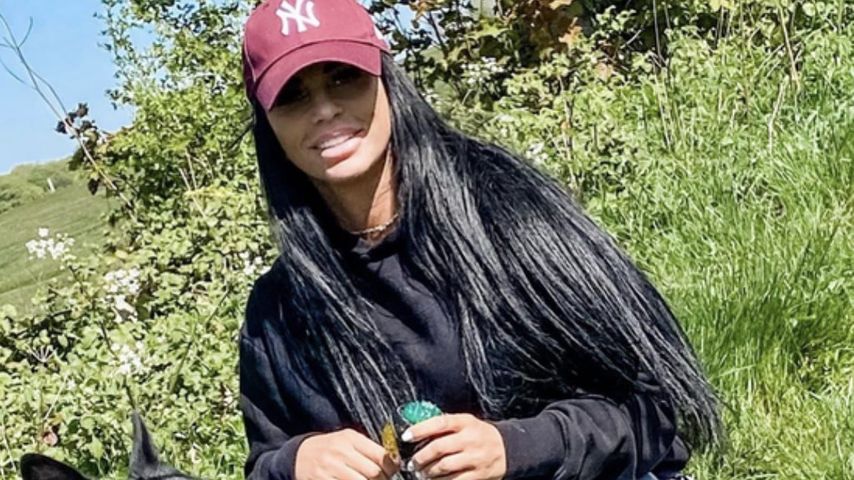 Katie Price und ihr Hund Blade