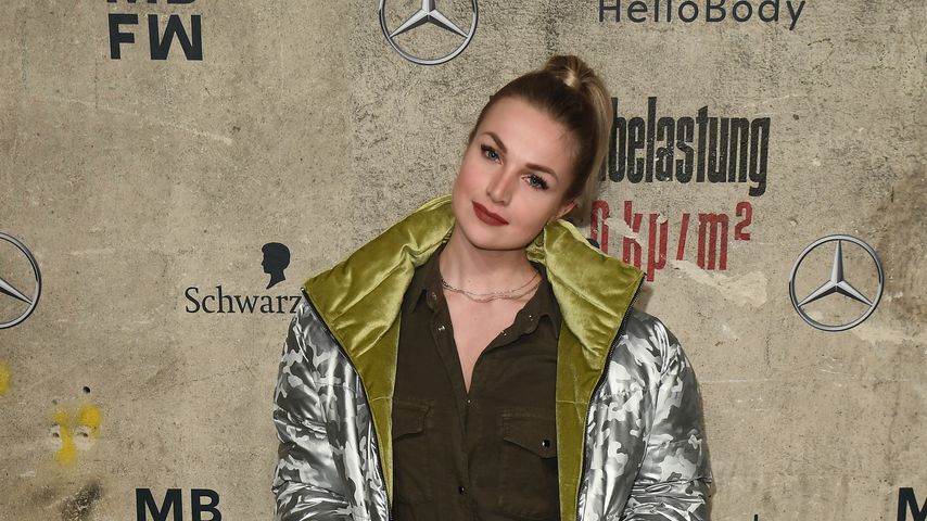 Katja Kalugina bei der Mercedes-Benz Fashion Week in Berlin