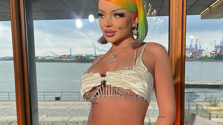 Katja Krasavice am DSDS-Set