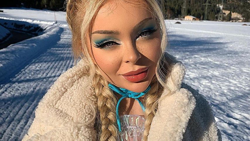 Katja Krasavice im Schnee