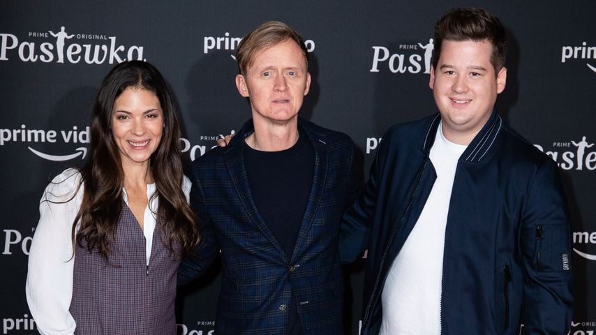 Katja Woywood, Pierre M. Krause und Chris Tall bei der Premiere der Amazon-Serie Pastewka in Köln, 23. Januar 2019
