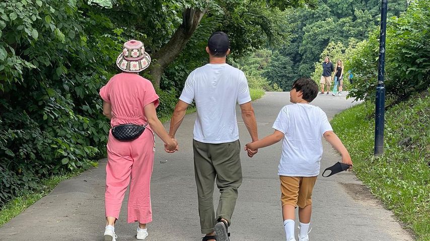 Katy Perry, Orlando Bloom und sein Sohn Flynn, Juni 2021