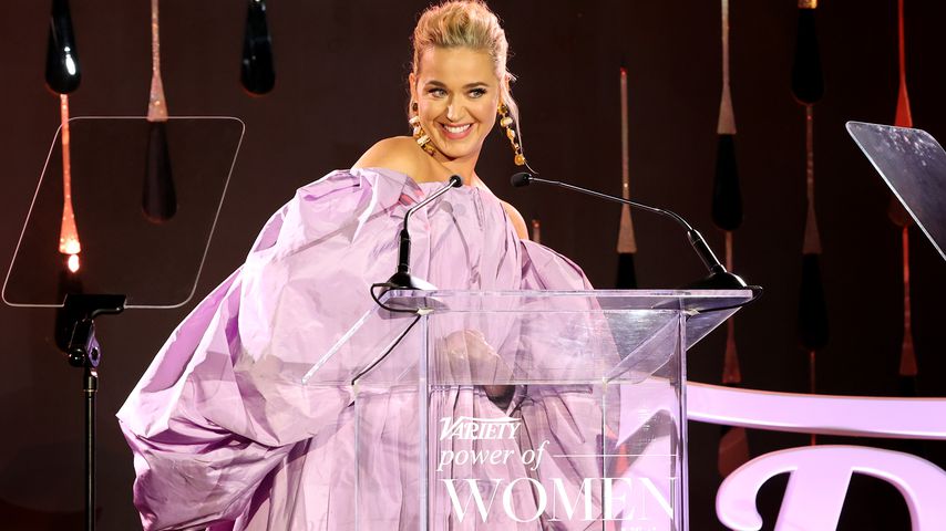 Katy Perry am Rednerpult bei der Variety Gala, September 2021