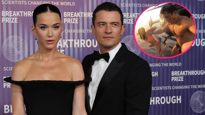 Katy Perry und Orlando Bloom wagen Helikoptersprung ins Meer