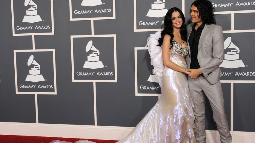 Katy Perry, Sängerin, und Russel Brand, Comedian