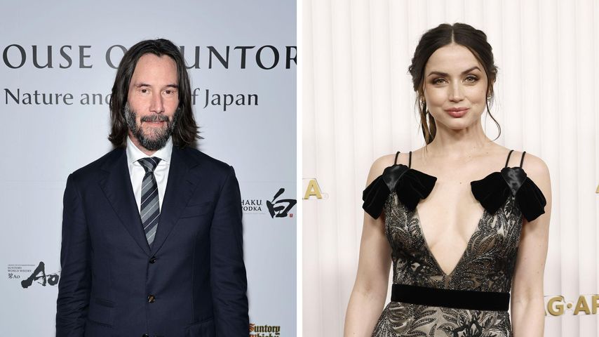 Collage: Keanu Reeves und Ana de Armas