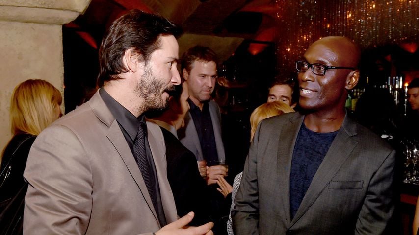 Keanu Reeves und Lance Reddick, Oktober 2014