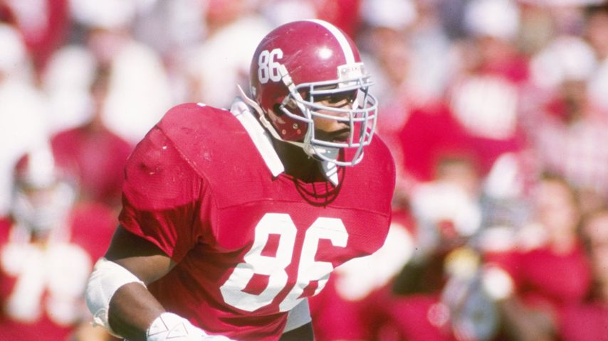 Keith McCants bei einem Spiel für die Alabama Crimson Tide 1989