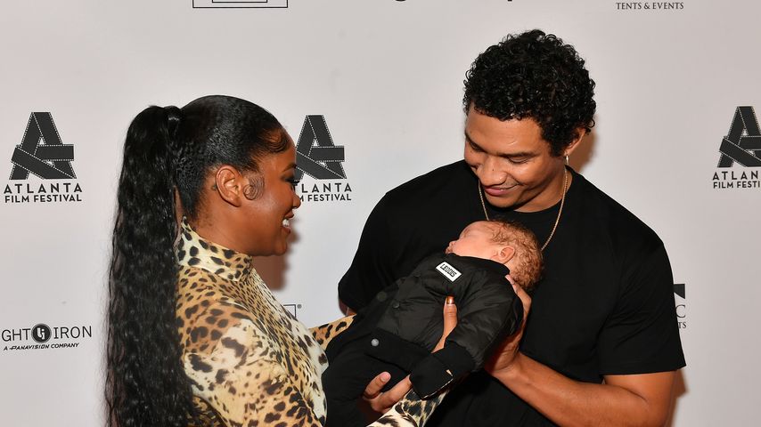 Keke Palmer und Darius Jackson mit ihrem Baby Leodis im April 2023