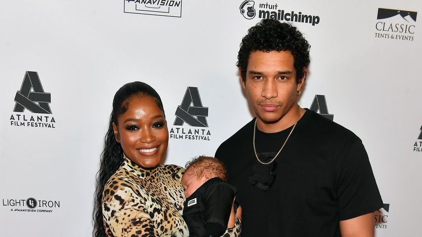 Keke Palmer und Darius Jackson mit ihrem Baby Leodis im April 2023