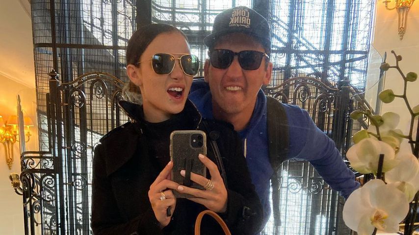 Keleigh Teller mit ihrem Ehemann Miles