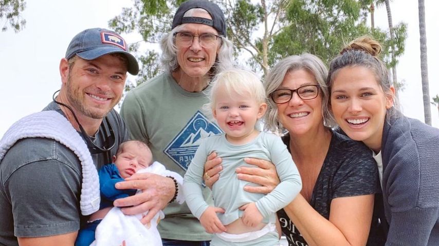 Kellan und Brittany Lutz mit ihren Kindern Kasen und Ashtyn sowie und Brittanys Eltern