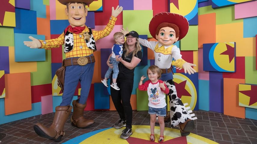 Kelly Clarkson mit ihren beiden Kindern, September 2018