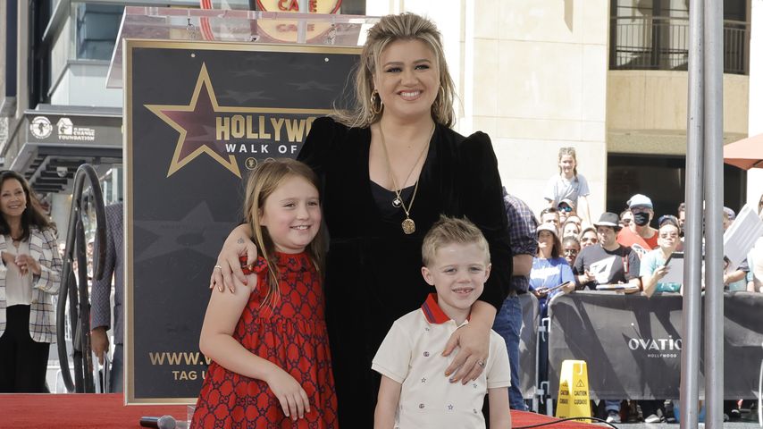 Kelly Clarkson mit ihren beiden Kindern, September 2022