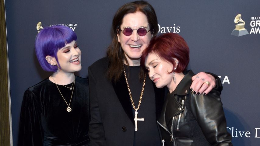 Kelly, Ozzy und Sharon Osbourne im Januar 2020