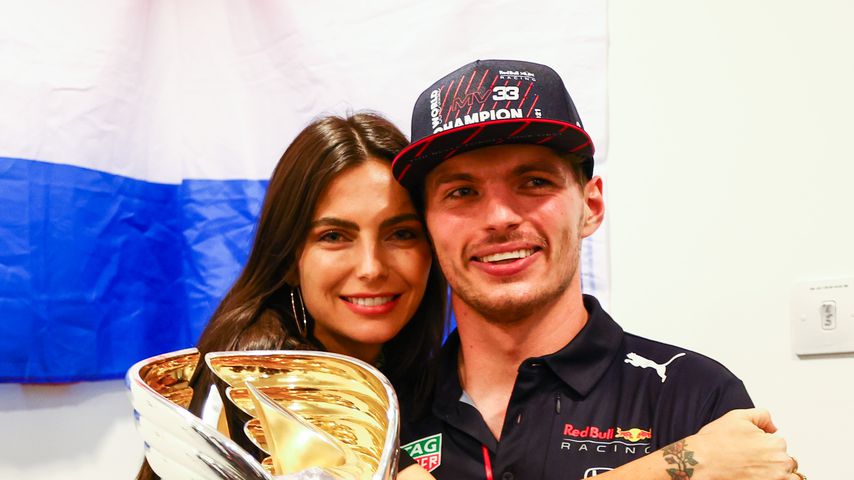 Kelly Piquet und Max Verstappen nach seinem WM-Triumph 2021