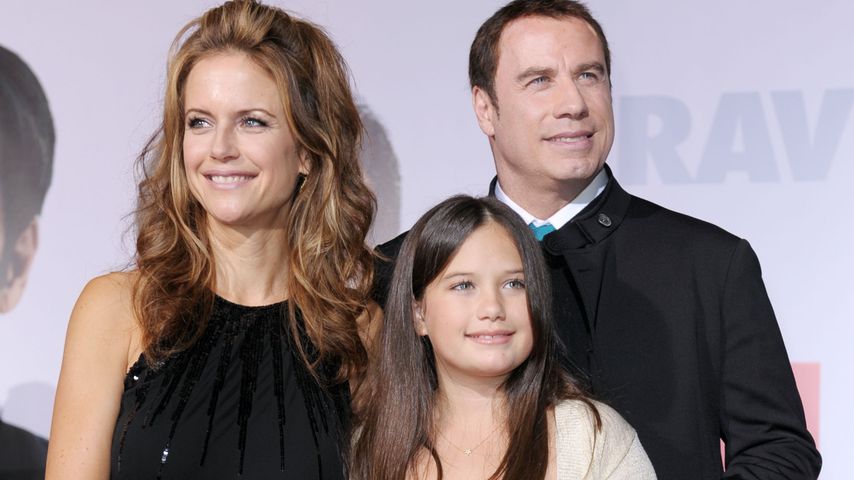 Kelly Preston und John Travolta mit ihrer Tochter Ella