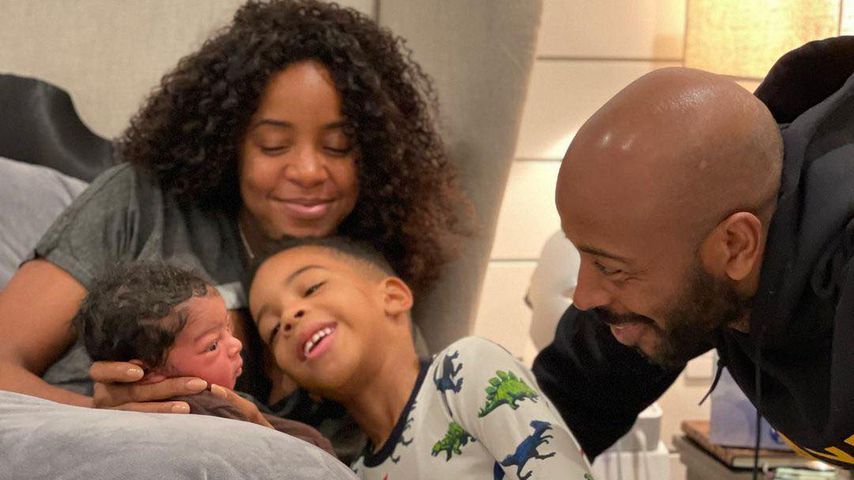 Kelly Rowland mit ihren Söhnen Noah, Titan und ihrem Mann Tim Weatherspoon