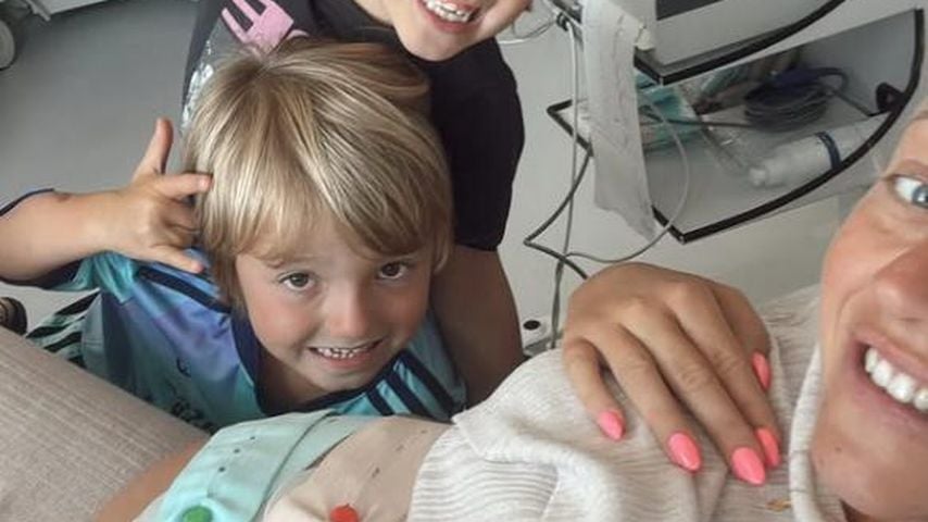 Kelsey Parker mit ihren Kindern Aurelia und Bodhi, September 2026