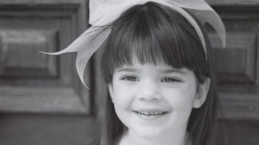 Supermodel Kendall Jenner auf einem Kinderfoto.