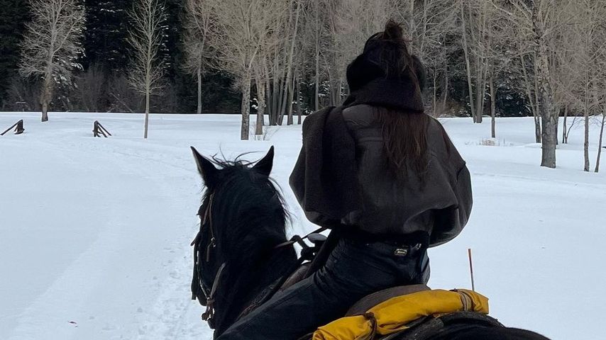 Kendall Jenner mit ihrem Pferd