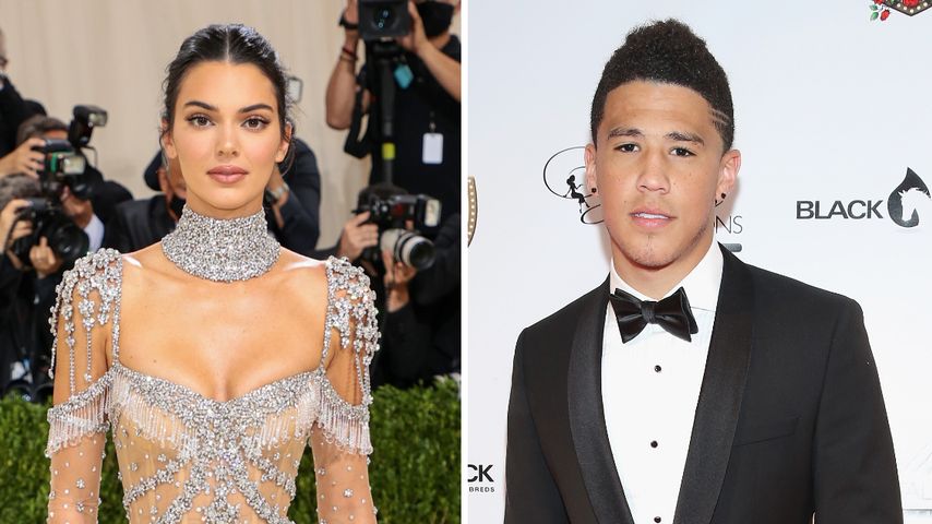 Collage: Kendall Jenner und Devin Booker