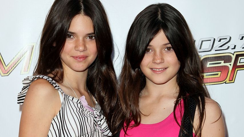Kendall Jenner und ihre Schwester Kylie im Jahr 2008
