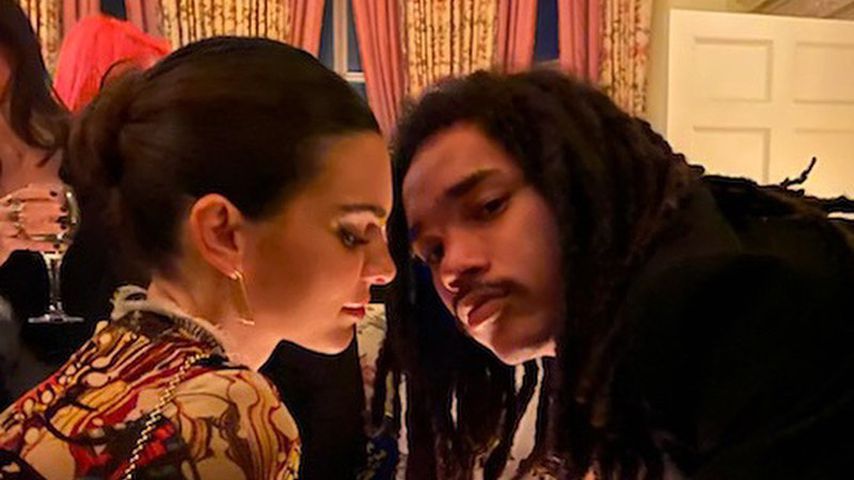Model Kendall Jenner und Luka Sabbat auf einem Burberry Event 2020