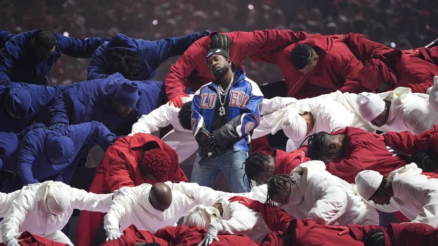 Kendrick Lamar bei der Super-Bowl-Halbzeitshow 2025