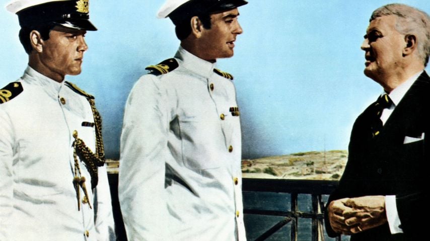 Kenneth Cope, Richard Johnson und Tony Caunter in "A Twist Of Sand", 1966