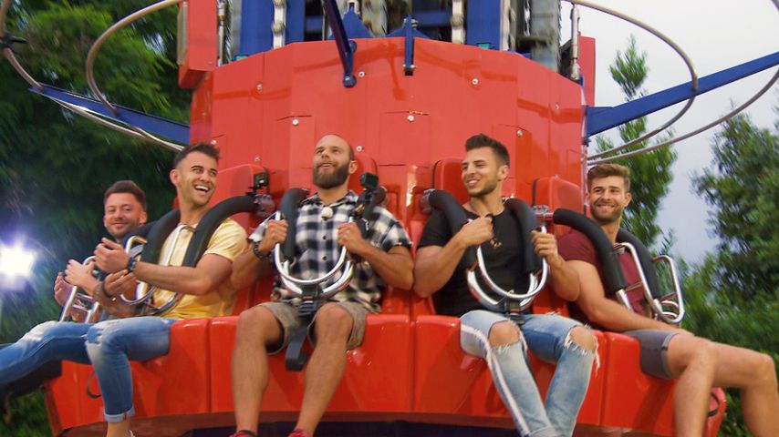 Keno, Serkan, Oggy, Tim und Marco auf dem Rummel-Date