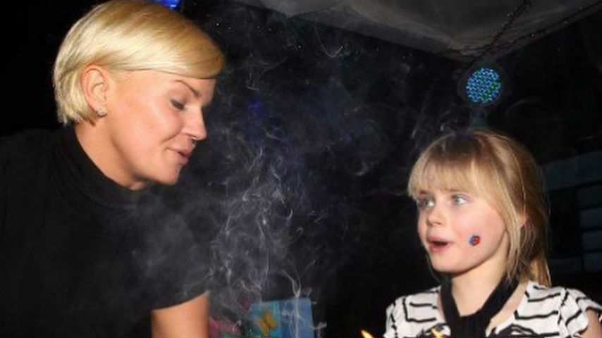 Kerry Katona und ihre Tochter Lilly an einem früheren Geburtstag