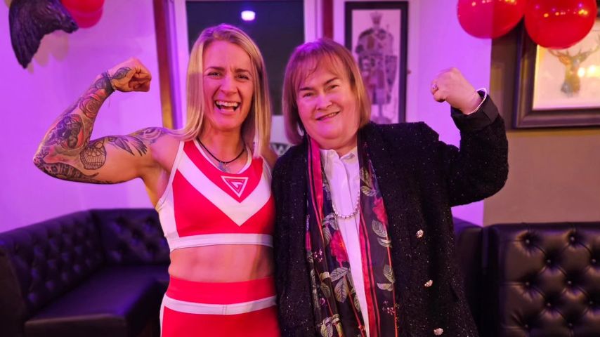 Kerry Wilson und Susan Boyle im Januar 2024