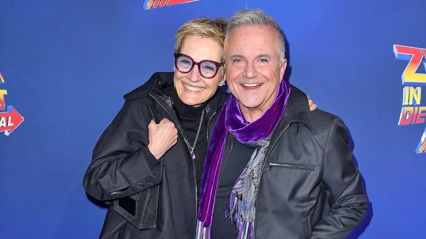 Kerstin Goeritz und ihr Mann Jörg Knör, Deutschlandpremiere von "Zurück in die Zukunft"