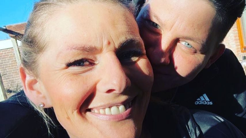 Kerstin Ott und ihre Frau Karolina Köppen im April 2021