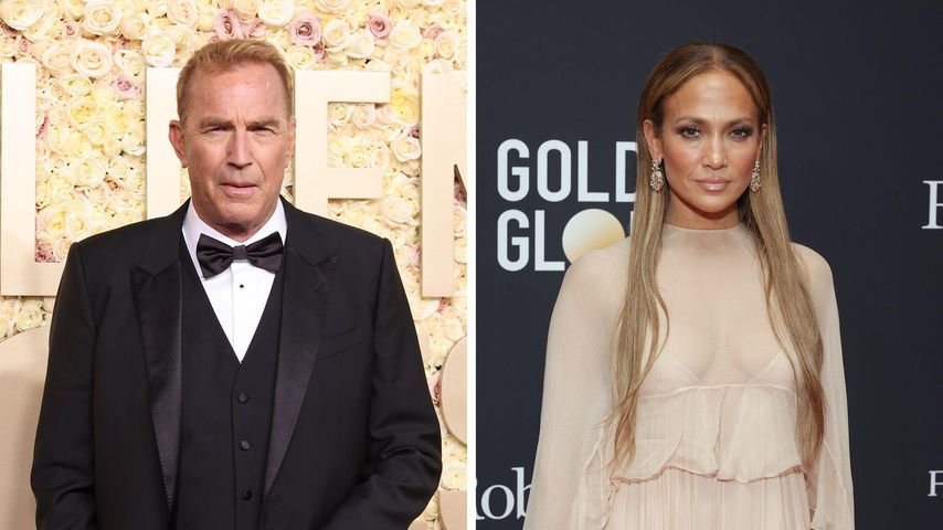 Collage: Kevin Costner und Jennifer Lopez