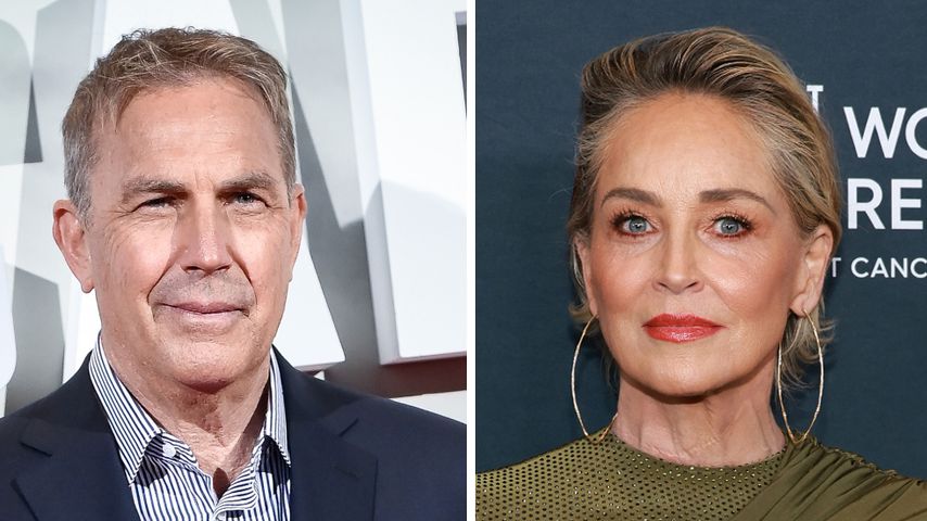 Collage: Kevin Costner und Sharon Stone