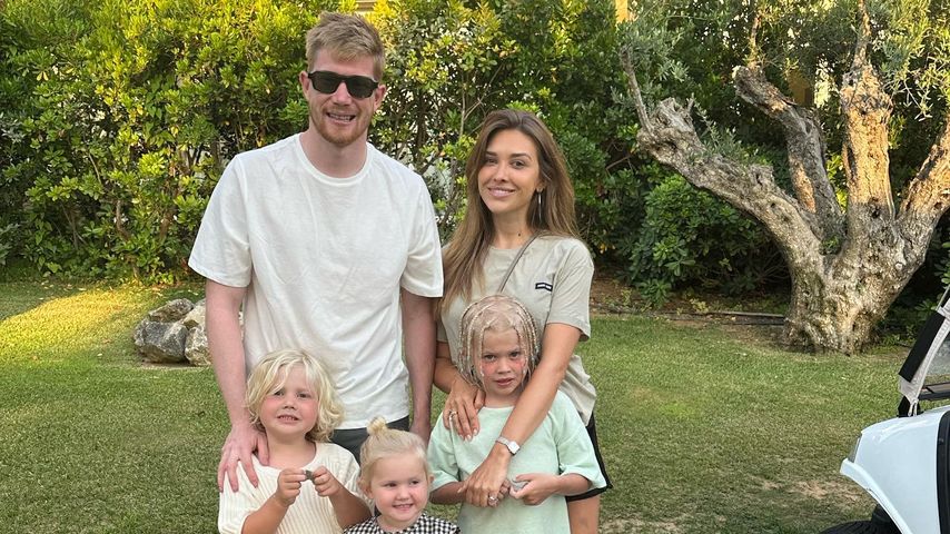Kevin De Bruyne mit seiner Familie, Juni 2023