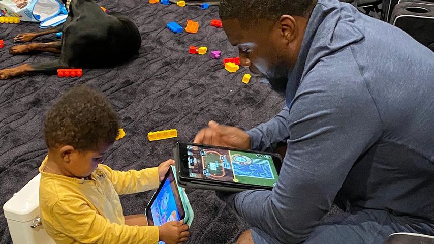 Kevin Hart und sein Sohn Kenzo Kash