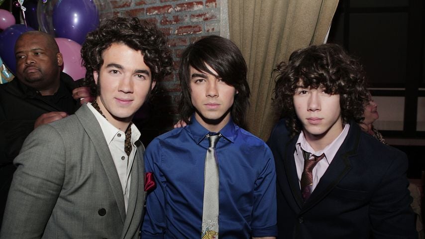 Kevin, Joe und Nick Jonas, die Jonas Brothers im Jahr 2008