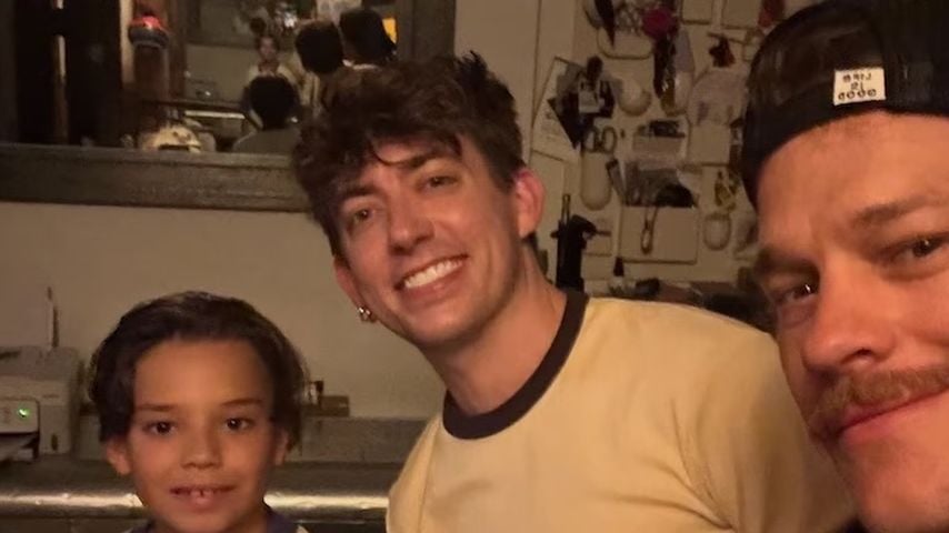 Kevin McHale mit dem Sohn von Naya Rivera und Ryan Dorsey