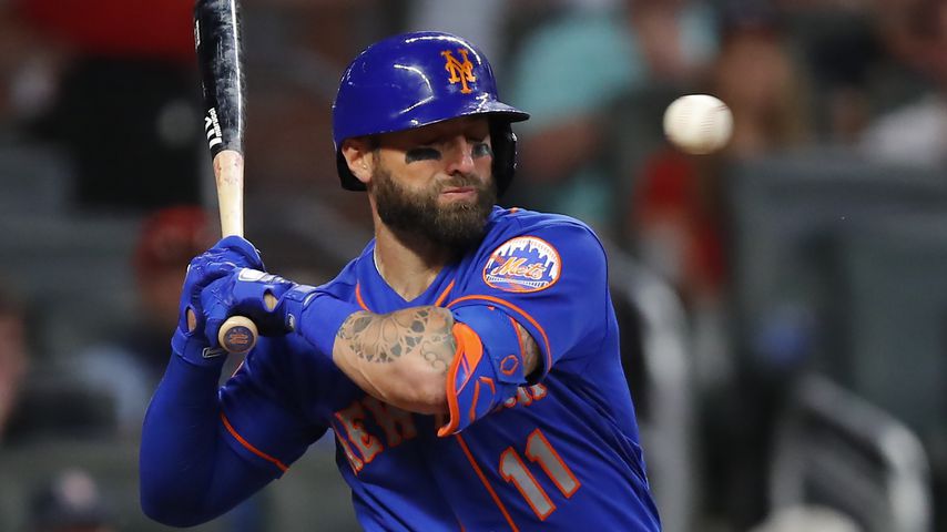 Kevin Pillar bei einem Spiel gegen die Atlanta Braves