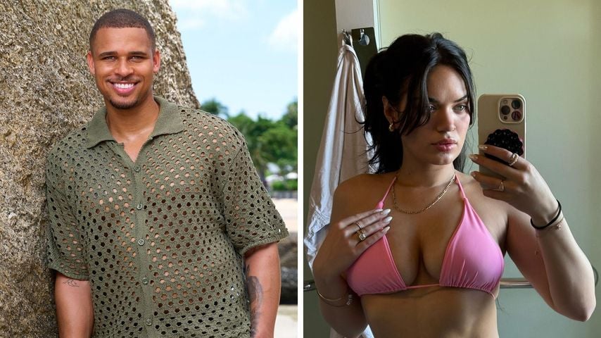 Mit Ich-liebe-dich-Bär: Kevin Njie stand vor Hennas Haustür