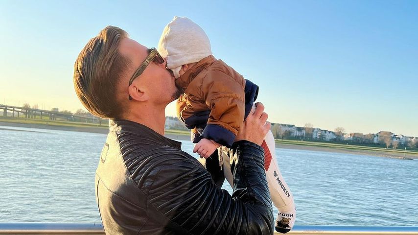 Kevin Yanik mit seinem Sohn Leonardo