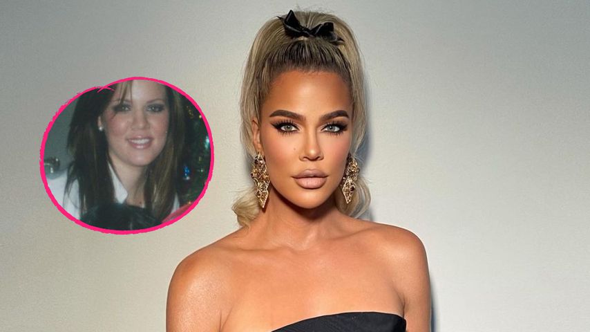 Weihnachtsfoto aus der Jugend: Khloé K. kaum zu erkennen