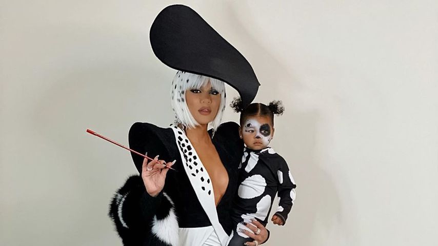 Khloe Kardashian mit Tochter True, Halloween 2019