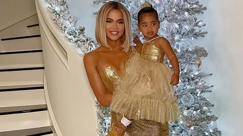 Khloe Kardashian und True Thompson an Heiligabend 2019