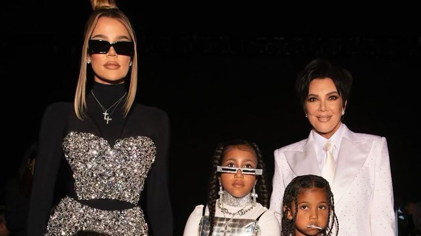 Khloé Kardashian, Kris Jenner, Chicago West, North West und Saint West