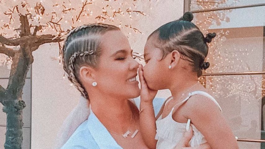 Khloé Kardashian und True Thompson im März 2020